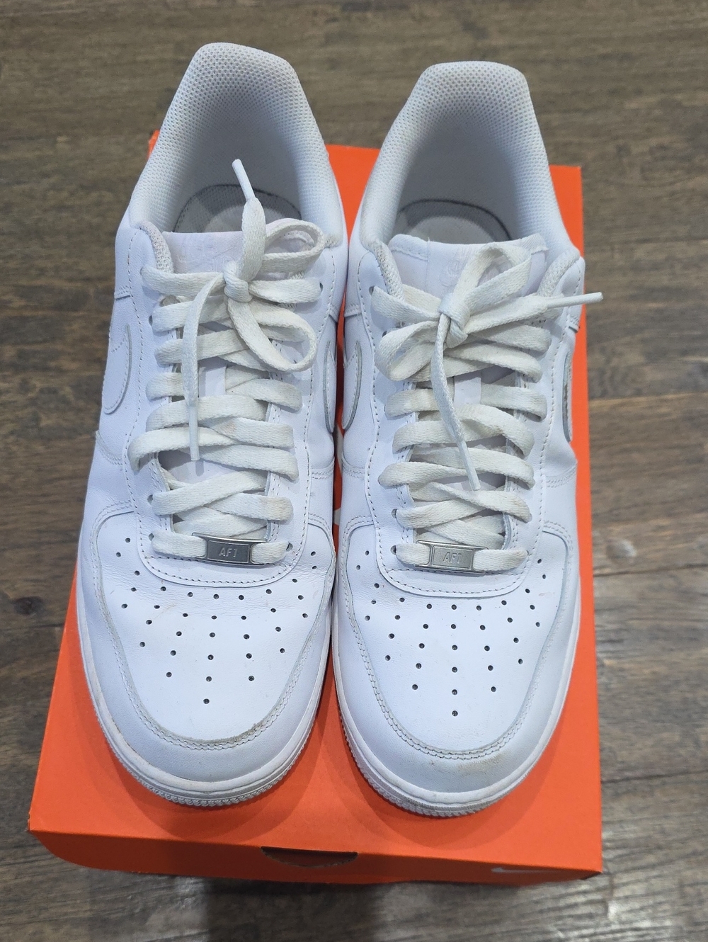 Nike White Leather Low-Top Sneakers